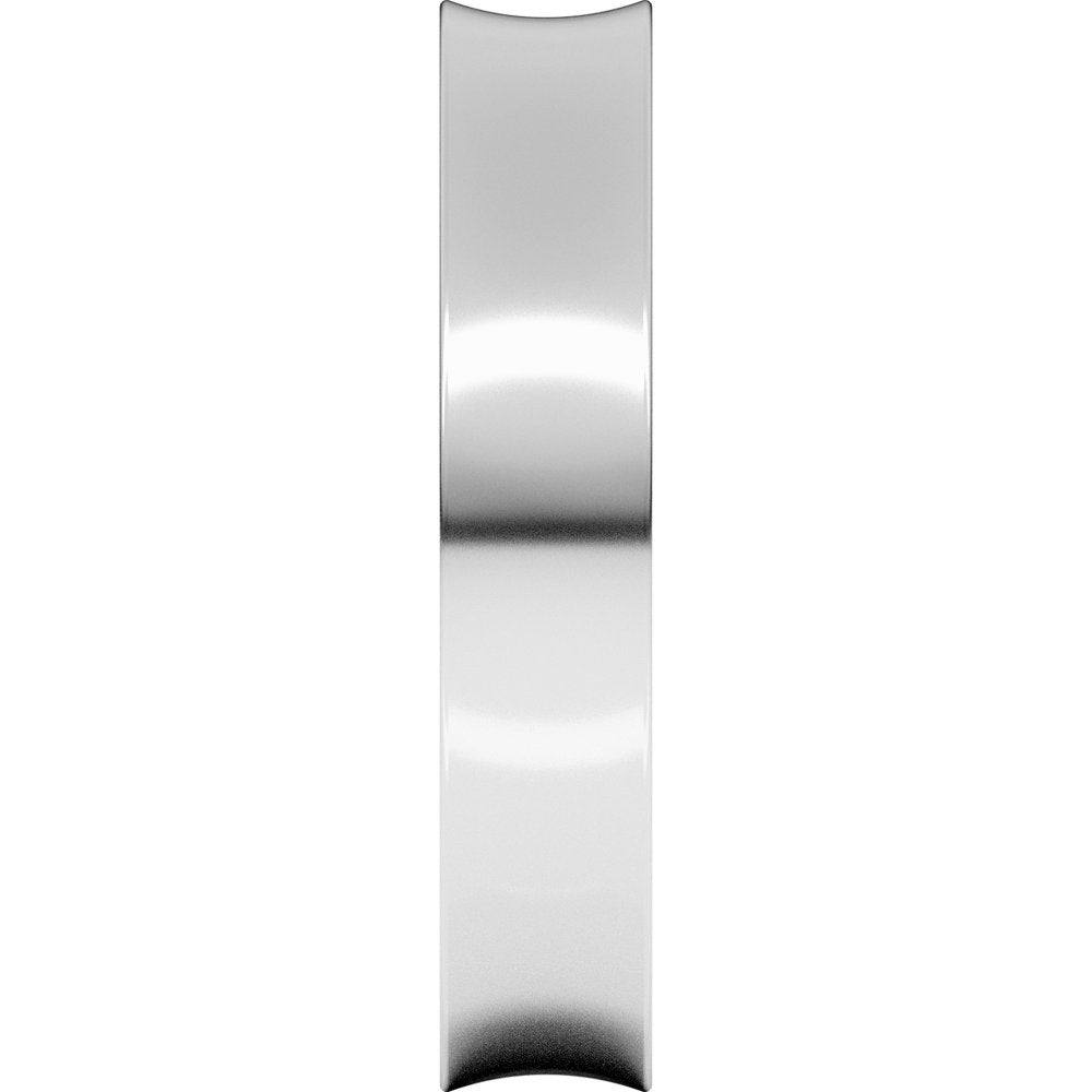 Sterling Silver 4 mm Comfort-Fit Concave Band Size 9
