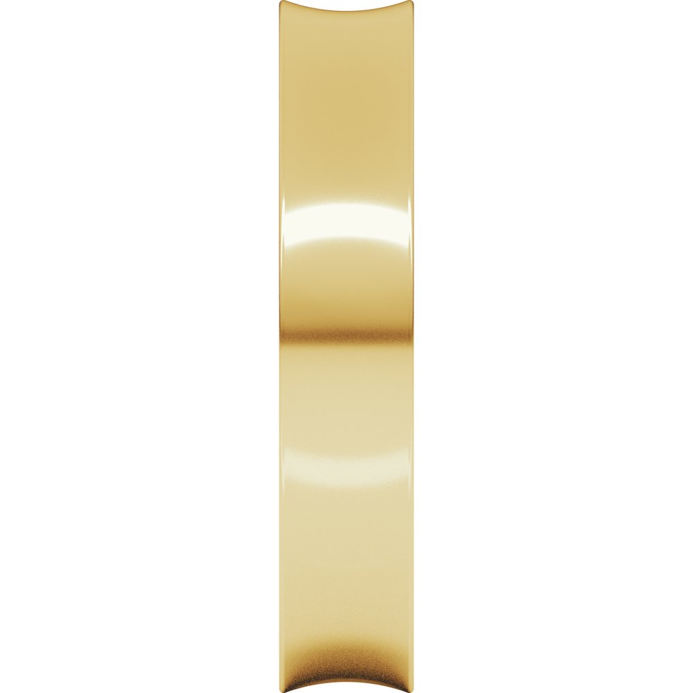 14K Yellow Gold 4 mm Comfort-Fit Concave Band Size 7.5