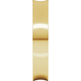 14K Yellow Gold 4 mm Comfort-Fit Concave Band Size 7.5