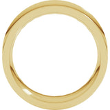 14K Yellow Gold 8 mm Comfort-Fit Concave Band Size 10