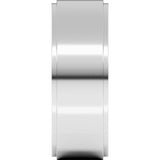 Sterling Silver 7 mm Stepped-Edge Flat Band Size 9.5