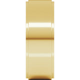 14K Yellow 7 mm Stepped-Edge Flat Band Size 10