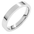 Platinum 3 mm Comfort-Fit Flat Band Size 5