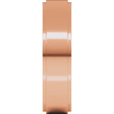 14K Rose Gold 5 mm Stepped-Edge Flat Band Size 6.5