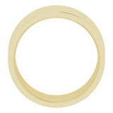 14K Yellow Gold 10 mm Lightweight Comfort-Fit Flat Band Size 8