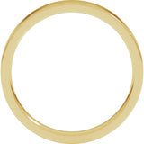 10K Yellow Gold 3 mm Lightweight Comfort-Fit Flat Band Size 7