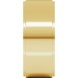 10K Yellow Gold 8 mm Stepped-Edge Flat Band Size 11