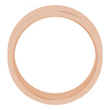 14K Rose 9 mm Lightweight Comfort-Fit Flat Band