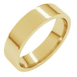 14K Yellow Gold 5 mm Lightweight Comfort-Fit Flat Band Size 4.5