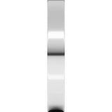 Sterling Silver 3 mm Ultra-Lightweight Flat Band Size 8.5