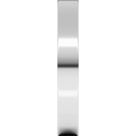 Platinum 3 mm Ultra-Lightweight Flat Band Size 4.5