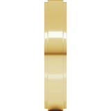 10K Yellow 4 mm Stepped-Edge Flat Band Size 9