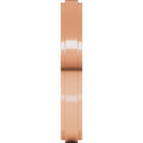 14K Rose Gold 3 mm Stepped-Edge Flat Band Size 4