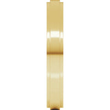 10K Yellow Gold 3 mm Stepped-Edge Flat Band Size 7