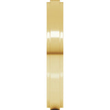 14K Yellow 3 mm Stepped-Edge Flat Band