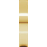 18K Yellow Gold 4 mm Comfort-Fit Flat Band Size 4