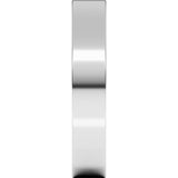 Sterling Silver 4 mm Comfort-Fit Flat Band