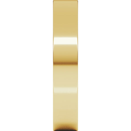 18K Yellow Gold 4 mm Comfort-Fit Flat Band Size 4