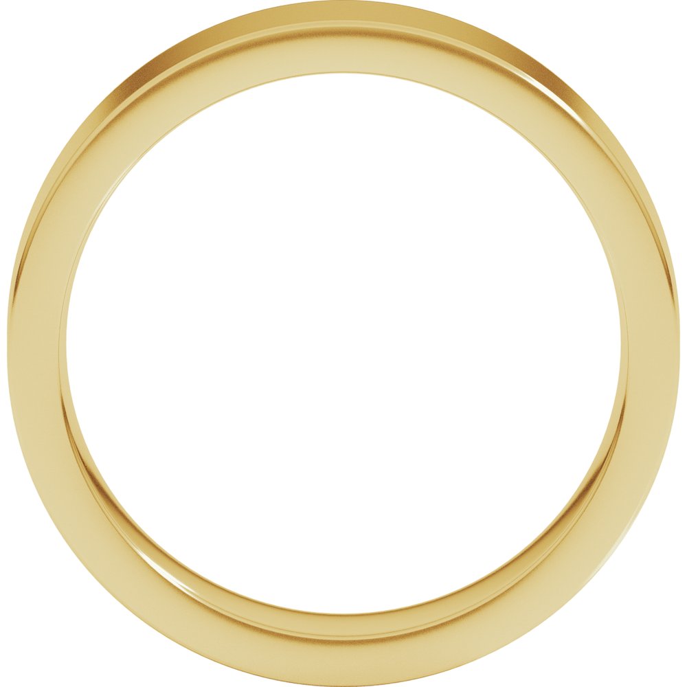 18K Yellow Gold 5 mm Comfort-Fit Flat Band Size 7