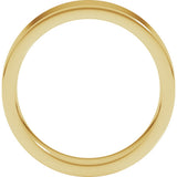 18K Yellow Gold 5 mm Comfort-Fit Flat Band Size 7