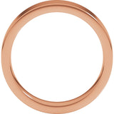 10K Rose 5 mm Comfort-Fit Flat Band