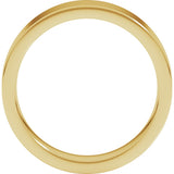 18K Yellow 5 mm Comfort-Fit Flat Band