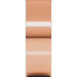18K Rose Gold 7 mm Comfort-Fit Flat Band Size 8