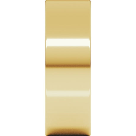 10K Yellow Gold 7 mm Comfort-Fit Flat Band Size 4