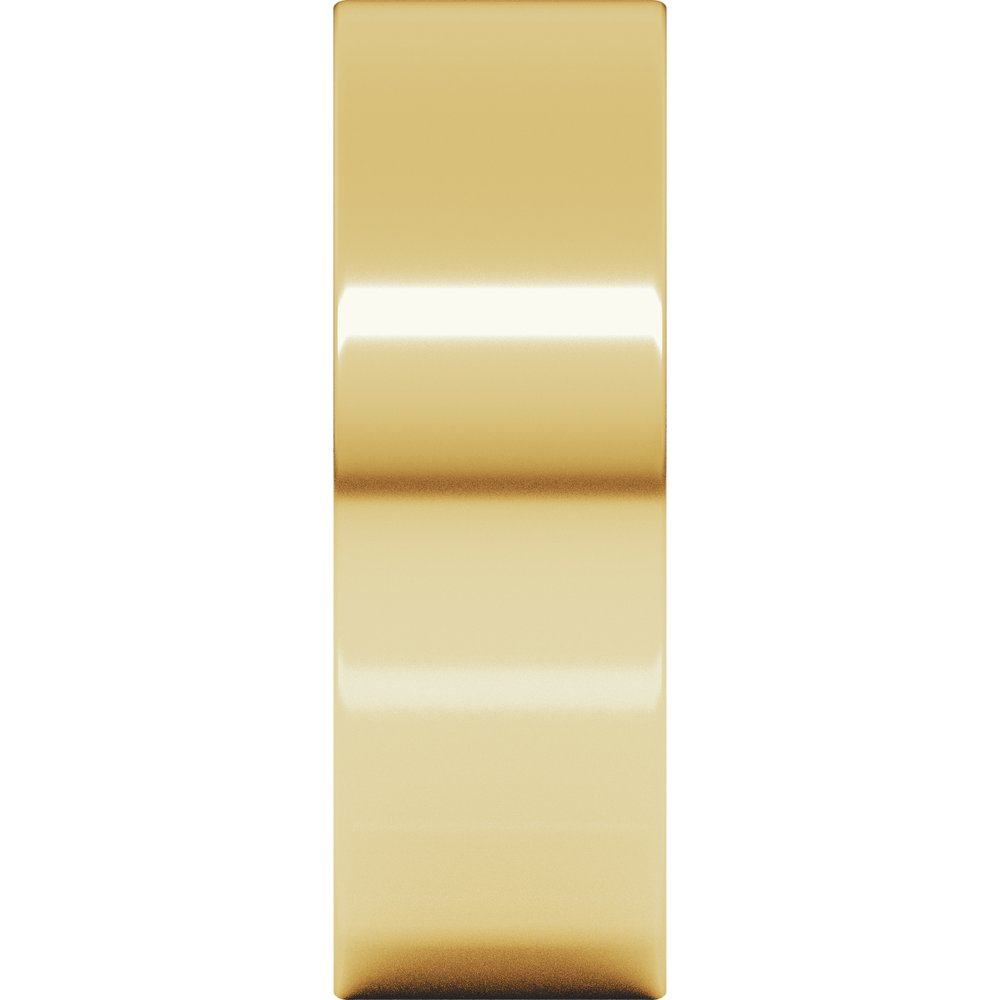 18K Yellow Gold 7 mm Comfort-Fit Flat Band Size 6.5