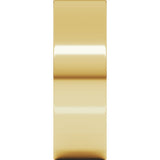 18K Yellow Gold 7 mm Comfort-Fit Flat Band Size 6.5