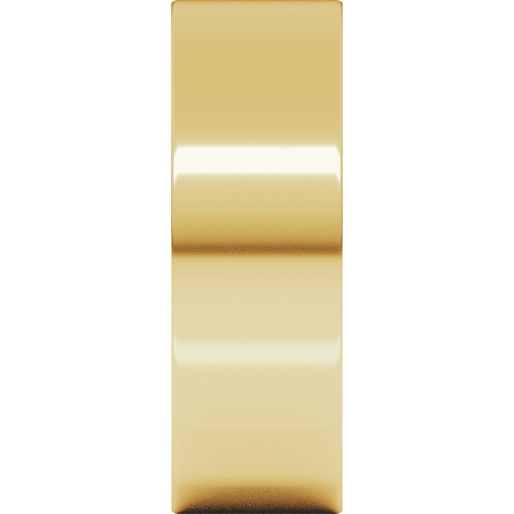 10K Yellow 7 mm Flat Comfort Fit Band Size 8.5