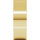 14K Yellow 7 mm Comfort-Fit Flat Band