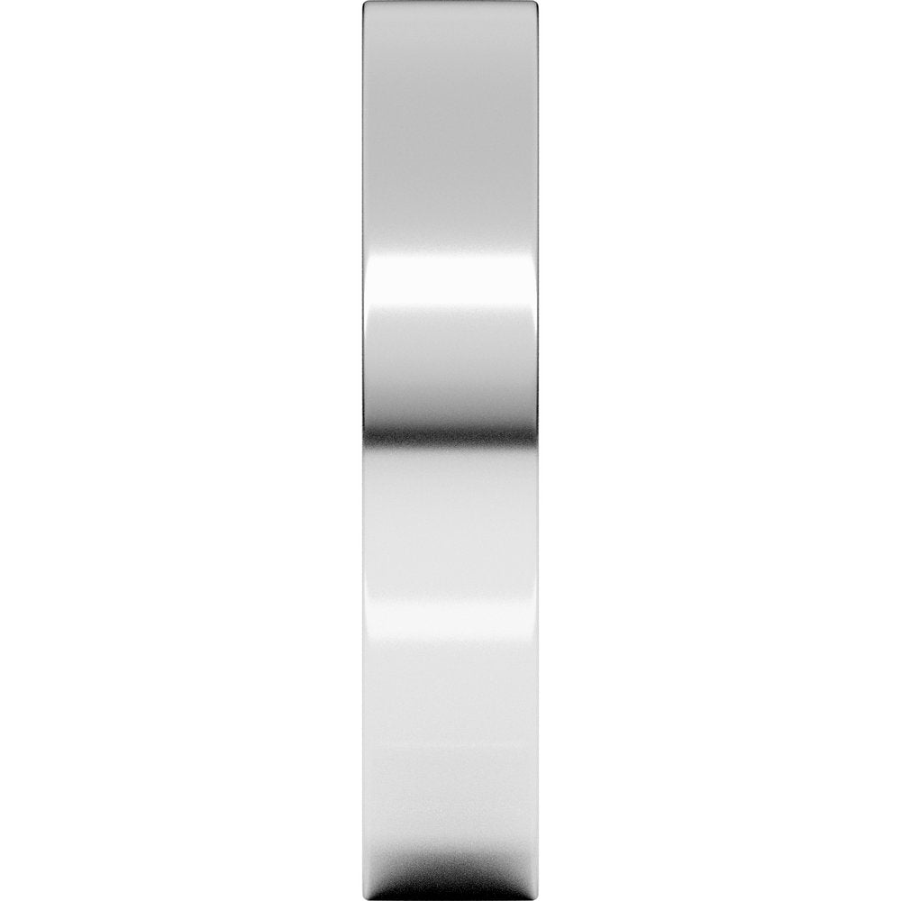 Sterling Silver 4 mm Lightweight Comfort-Fit Flat Band Size 6