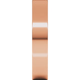 10K Rose Gold 4 mm Lightweight Comfort-Fit Flat Band Size [cv