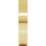 14K Yellow Gold 4 mm Lightweight Comfort-Fit Flat Band Size 4