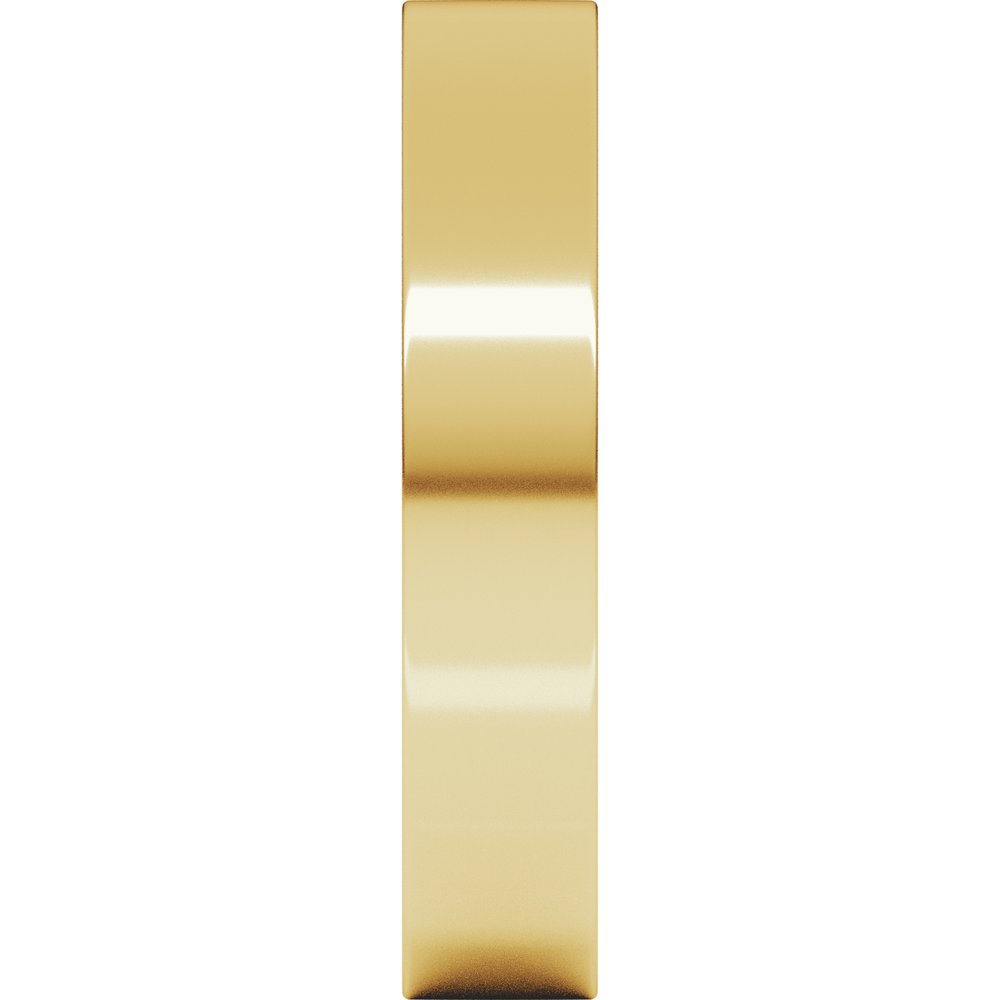 10K Yellow Gold 4 mm Lightweight Comfort-Fit Flat Band Size 7