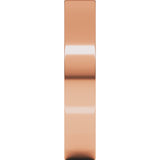 10K Rose Gold 4 mm Lightweight Comfort-Fit Flat Band Size [cv