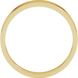 14K Yellow Gold 4 mm Tapered Flat Band
