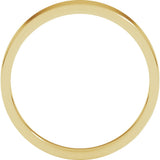 14K Yellow Gold 4 mm Tapered Flat Band Size 5