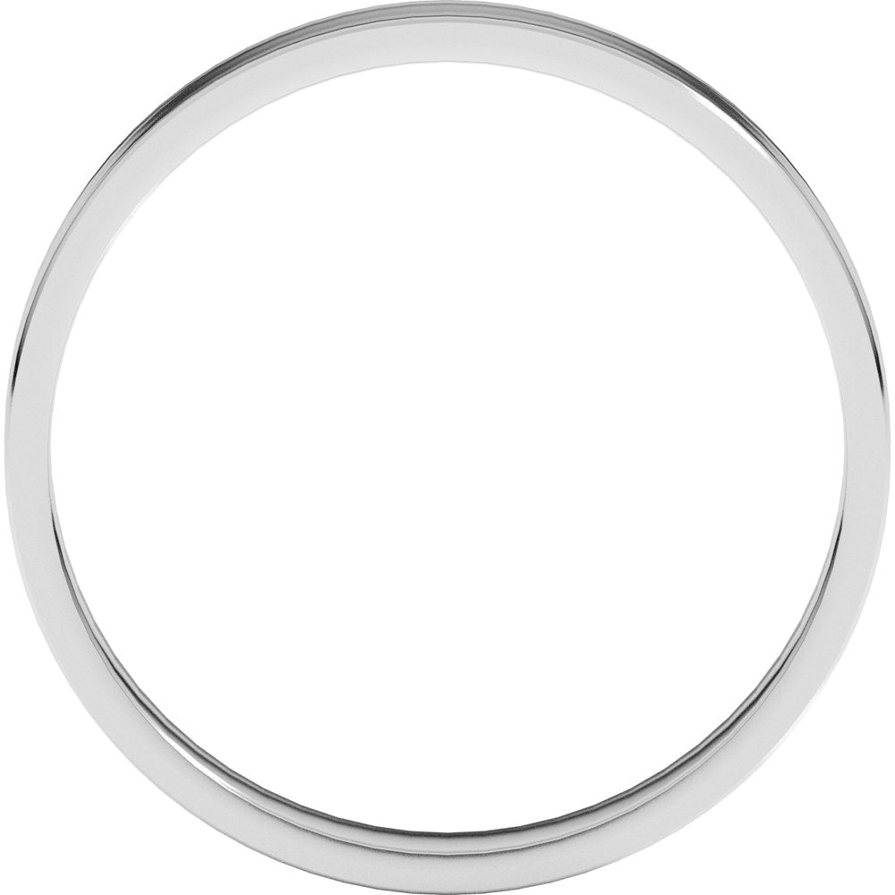 Sterling Silver 3 mm Ultra-Lightweight Flat Band Size 5