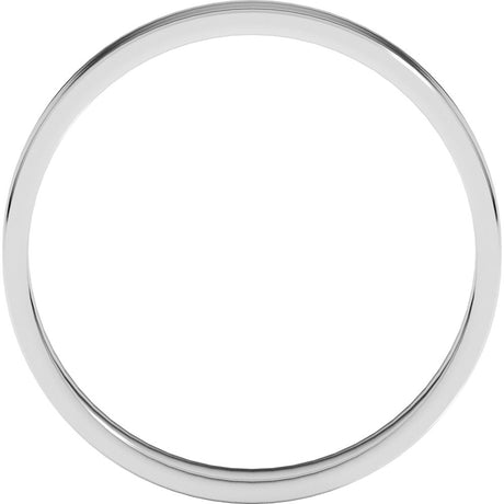 Sterling Silver 3 mm Ultra-Lightweight Flat Band Size 5