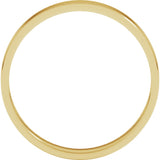 10K Yellow 3 mm Ultra-Lightweight Flat Band