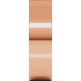 14K Rose Gold 6 mm Comfort-Fit Flat Band Size 5.5