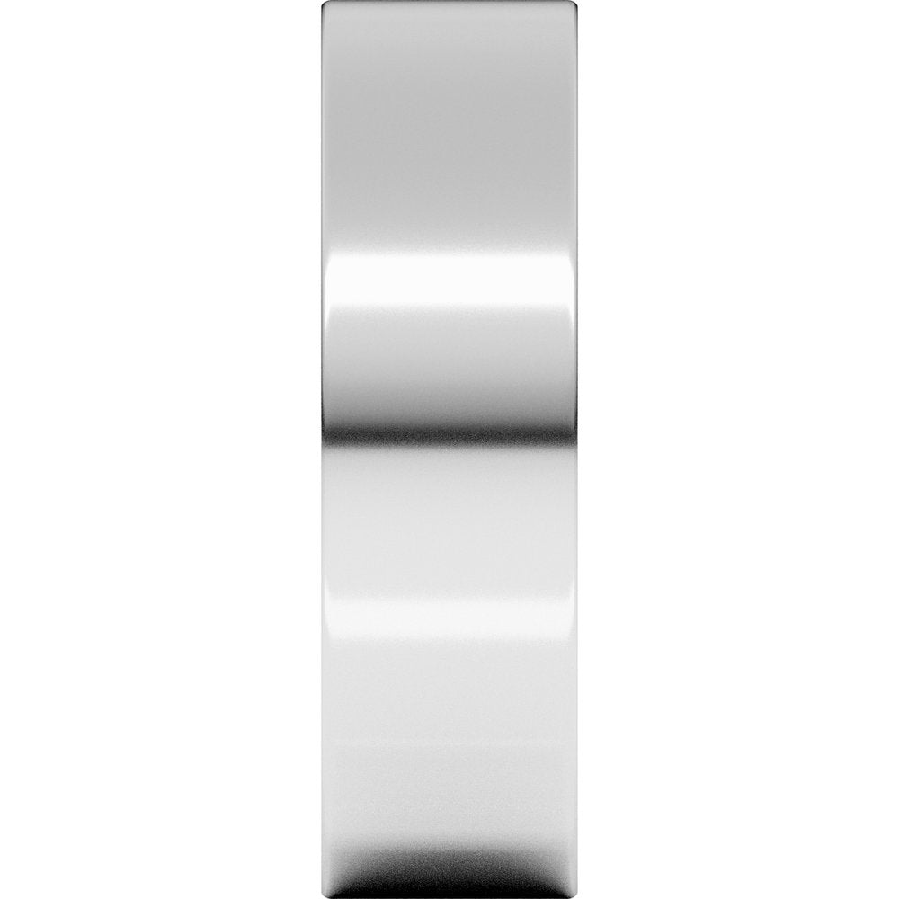 Platinum 6 mm Flat Comfort Fit Band