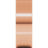 10K Rose Gold 7 mm Lightweight Comfort-Fit Flat Band Size [cv