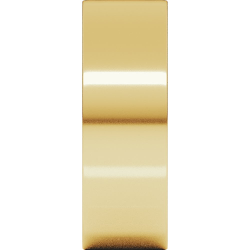14K Yellow Gold 7 mm Lightweight Comfort-Fit Flat Band Size [cv