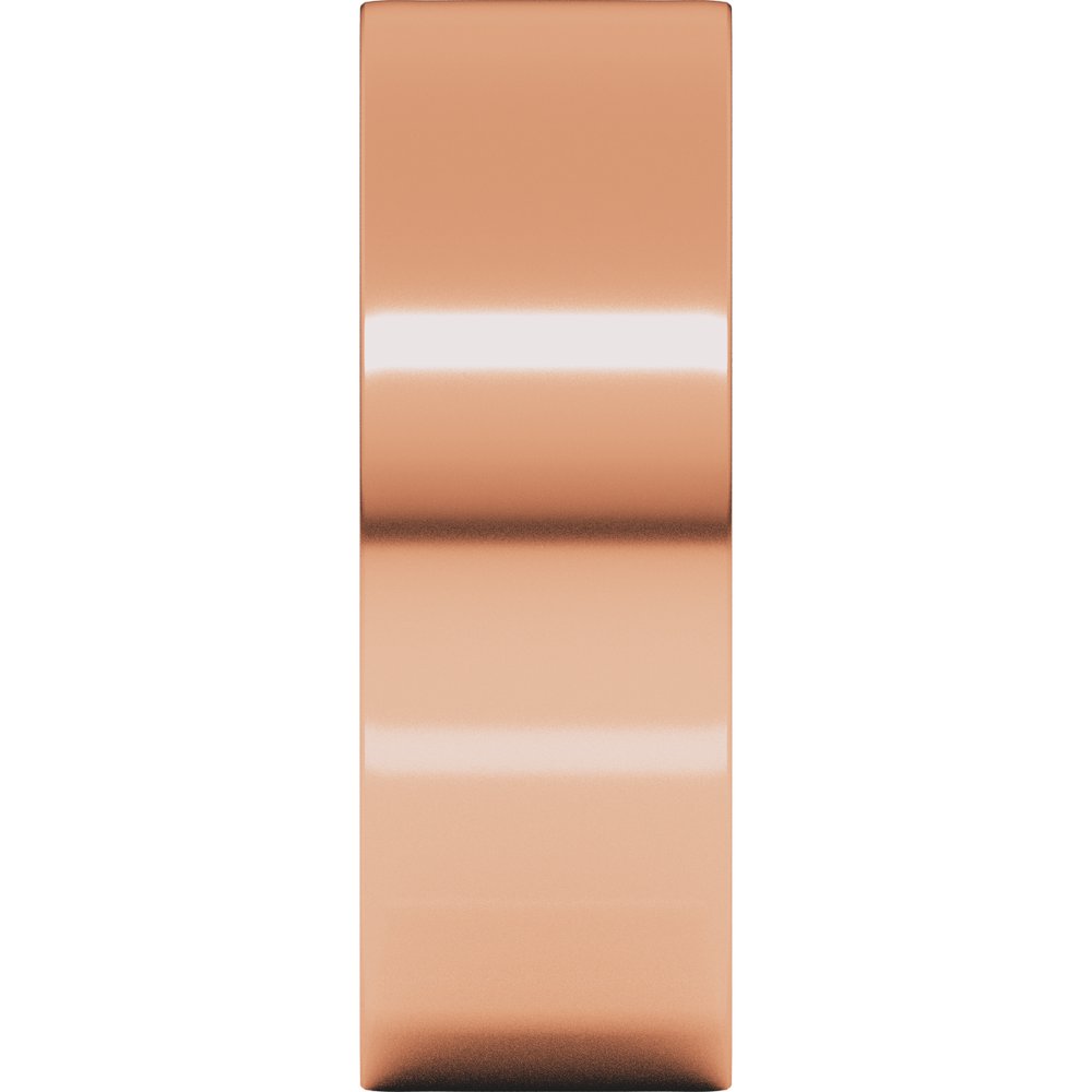 14K Rose 7 mm Flat Comfort Fit Light Band Size 9.5