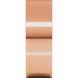 14K Rose 7 mm Flat Comfort Fit Light Band Size 9.5