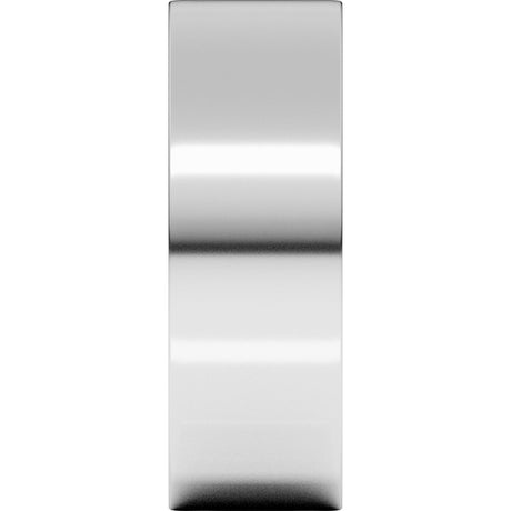 14K White Gold 7 mm Lightweight Comfort-Fit Flat Band Size 9