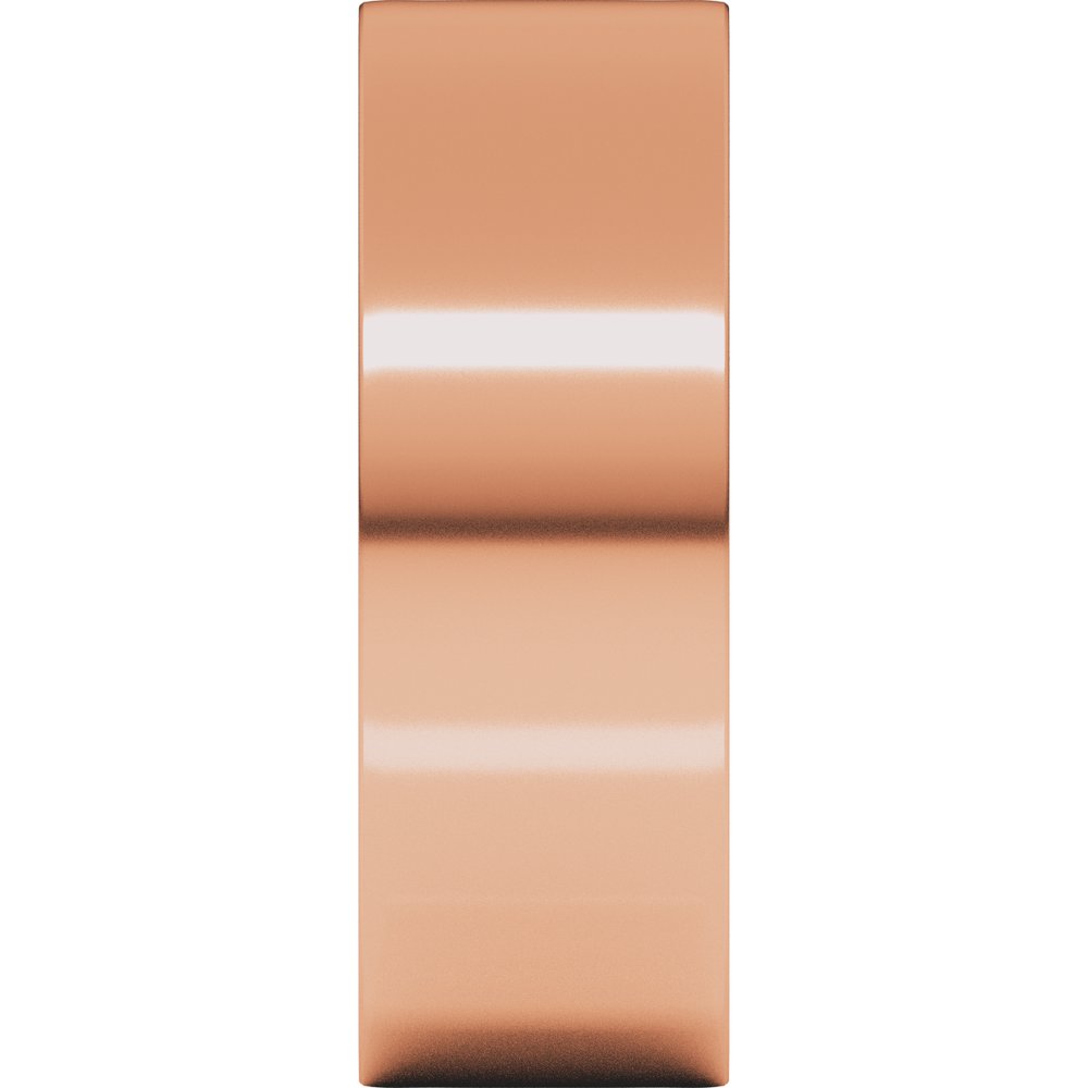 10K Rose Gold 7 mm Lightweight Comfort-Fit Flat Band Size [cv